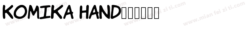 Komika Hand字体转换